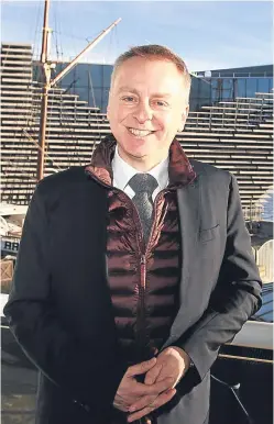  ?? Picture: Mhairi Edwards. ?? Philip Long, the director of V&A Dundee, has extolled the museum’s virtues for the whole city, saying people will want to spend money in the entire area.