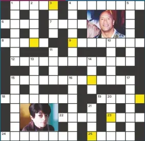  ??  ?? Solve the clues and rearrange the letters in the shaded squares to spell out the name of a TV and radio host (3,4). To enter, see below
right. The winner gets £500. Usual rules apply (see below).