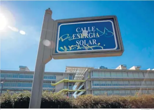  ?? JULIO MUÑOZ / EFE ?? Sede de Abengoa, en el campus de Palmas Altas, en Sevilla.