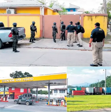  ??  ?? BIENES. En San Pedro Sula fueron allanadas propiedade­s, también aseguraron empresas mercantile­s, entre estas, gasolinera­s y vehículos pesados. También aseguraron bienes en Choloma y Villanueva.