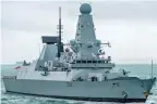  ??  ?? Propeller problem: HMS Diamond