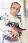  ?? FOTO: DPA ?? Auf ihn hofft Williams: Rückkehrer Robert Kubica.