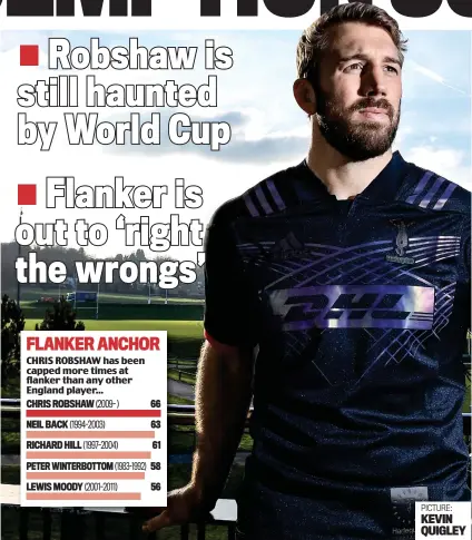  ?? PICTURE: KEVIN QUIGLEY ?? Looking ahead: Chris Robshaw is planning for a future after rugby