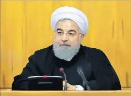  ?? Iranian Presidency Office ?? IRANIAN President Hassan Rouhani, who supported the 2015 nuclear agreement that eased sanctions against his country, won easy reelection in May.