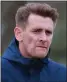  ??  ?? Kilwinning’s Chris Strain may face his father’s Darvel team in the cup