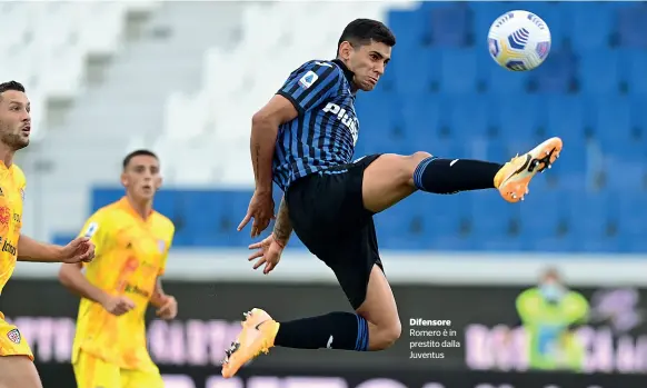  ??  ?? Difensore Romero è in prestito dalla Juventus