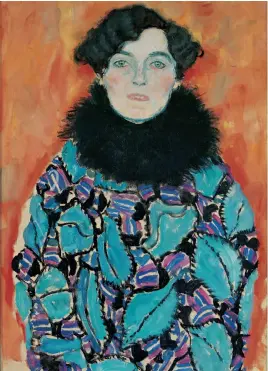  ?? Fine Arts Museums of San Francisco ?? “Johanna Staude” by Gustave Klimt is one of his 30 works in the exhibition.