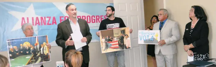  ??  ?? El grupo Alianza for Progress lanzó una campaña contra el gobernador Rick Scott con críticas en materia de medio ambiente, vivienda y apoyo a Puerto Rico y los boricuas en Florida.