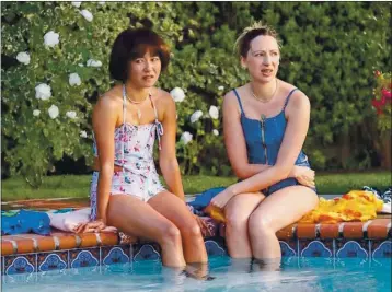  ?? HULU ?? In “Pen15,” Maya Erskine, left, and Anna Konkle play themselves as awkward teenagers and somehow pull it off.