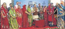  ?? HT PHOTO ?? CM Vijay Rupani during the inaugurati­on of Rajput Business Expo. He also inaugurate­d Global Patidar Business Summit in January.