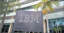  ?? REUTERS/FILE ?? IBM posted robust growth of nearly 41% in the Aprilmarch period