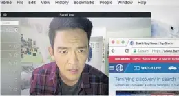  ?? SEBASTIAN BARON/SONY PICTURES ?? John Cho stars as a father trying to find his missing daughter in 2018’s “Searching.”