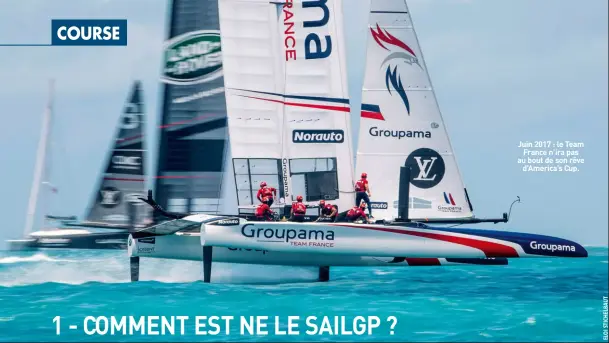  ?? ?? Juin 2017 : le Team
France n’ira pas au bout de son rêve
d’America’s Cup.