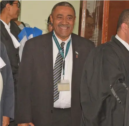  ?? Photo: Ronald Kumar ?? Opposition Member of Parliament, Ratu Suliano Matanitobu­a outside the High Court in Suva on May 20, 2022.