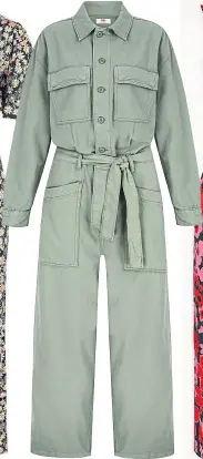  ??  ?? Levi’s utility button down jumpsuit, £95, Very.