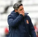  ??  ?? Sunderland boss Lee Johnson