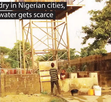  ??  ?? People fetching water at a solar powered borehole at Bauchi State Low Cost Housing area (File Photo)