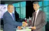  ??  ?? AL ZAMAN EXCHANGE GM MOHD. ANWAR SADATH WITH DVB CTSO ACHINTHA HEWANAYAKE