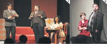  ??  ?? (1) La comedia “Te juro Juana que tengo ganas” es la primera obra de la temporada. (2) Inma López y José Luis Recinos regresan en “Pareja abierta”.