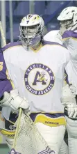  ?? DAN BRODIE ?? Coquitlam Adanacs goalie Christian Del Bianco was the most valuable player of last year’s Minto Cup.