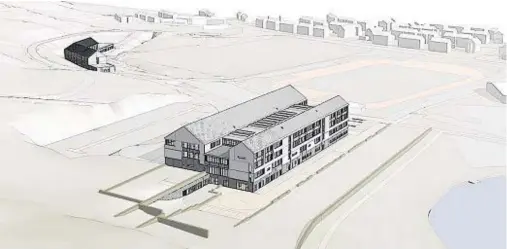  ??  ?? VISION: An artist’s impression of the new £42million Anderson High School – which is expected to be ready in August 2016