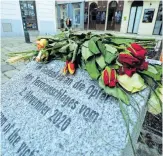  ?? [G. Artinger] ?? Gedenkstei­n für die Opfer des islamistis­chen Terroransc­hlags vom 2. November 2020.