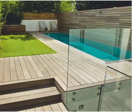  ??  ?? Project details garden Builders designed this scheme and could create a similar garden for approx £35,000. The london Swimming pool company installs lap pools from £80,000.
