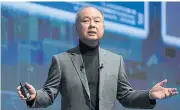  ?? ?? Masayoshi Son, chairman and chief executive officer of SoftBank Group Corp, at a company event last October.