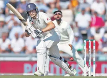  ?? REUTERS ?? Jos Buttler (69) and his 56run stand for the sixth wicket with Ben Stokes gave England a healthy lead over India on Saturday.