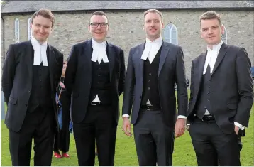  ??  ?? The legal team: William Prasifka, Declan Harmon, Adrian O’Higgins and Hugh McDowell.