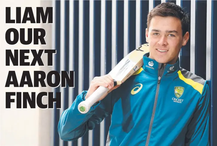  ?? Picture: ALISON WYND ?? ON THE RISE: Gun teenage cricketer Liam Blackford has been named the Geelong Advertiser’s Junior Sports Star of the Year.