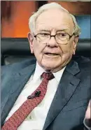  ?? NATI HARNIK / AP ?? Warren Buffett, de 88 años