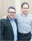  ??  ?? Jacinto Rodríguez y Denis Erazo