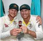  ??  ?? Steve Smith, left, and David Warner have rejoined the Australian squad for an ODI series against Pakistan.