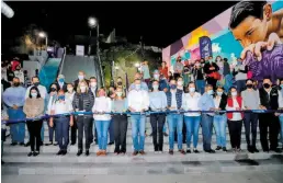  ?? CORTESÍA GOBIERNO DE TAMPICO ?? Inauguró Chucho Nader el tobogán de la colonia Obrera