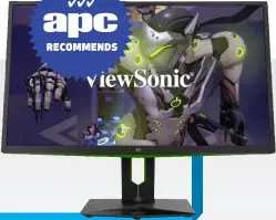  ??  ?? $399 | WWW.VIEWSONIC.COM.AU Panel: 24-inch TN; Resolution: 1,920 x 1,080; Refresh rate: 144Hz with AMD FreeSync