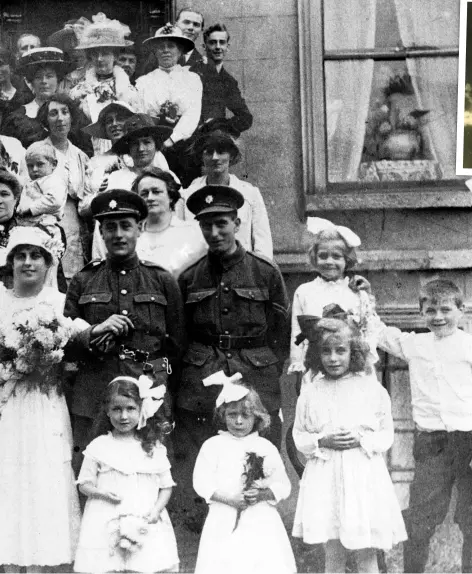  ??  ?? Julie’s parents, Elizabeth and Andy Parsons I, above right. Canon George Chamberlai­n, below left