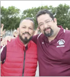  ?? COURTESY PHOTO ?? Calexico High School teachers Raul Padilla and Carlos Navarrete during the Carrot Festival Parade.