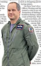  ??  ?? Rememberin­g: Sqn Ldr Mike Waring