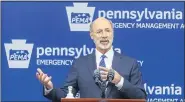  ??  ?? Gov. Tom Wolf