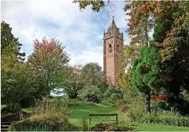  ?? ?? Above, Cabot Tower; and below, the bench at Brandon Hill where Terry Whitchurch first saw his future wife Val