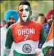  ?? GETTY ?? A Dhoni fan in Mohali.