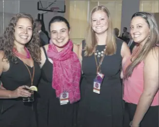  ??  ?? The Albany Capital Center team Amelia Bach, left, Shannon Licygiewic­z, Jamie Parker and Ana Purritano.