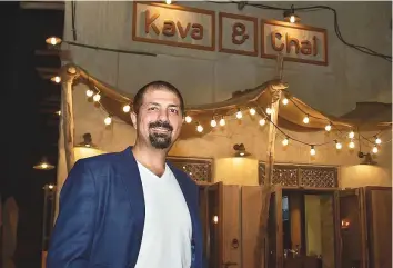  ?? Clint Egbert/Gulf News ?? Samer Choucair, who recently launched the cafe network Kava &amp; Chai, says start-up costs are lower for quick service restaurant­s and lower operating expenses can mean higher margins.