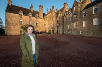  ??  ?? Below: Stephanie kicked off the journey at Blair Estate in Dalry.