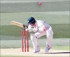  ?? AFP ?? Australia’s Steve Smith ducks under a bouncer during the second day of the first cricket Test match between Australia and India.