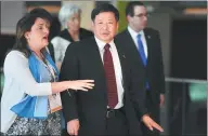  ?? EITAN ABRAMOVICH / AGENCE FRANCE-PRESSE ?? Zhu Guangyao, China’s vice-finance minister, arrives for the family picture of the G20 Meeting of Finance Ministers and Central Bank Governors, in Buenos Aires, Argentina, on Monday.