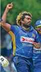  ??  ?? Sri Lanka’s Lasith Malinga