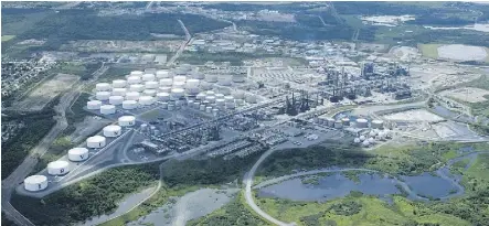  ?? IRVING OIL ?? The Energy East pipeline would have carried western crude to the Irving Oil refinery, above, in Saint John and an export terminal. The company saw the project as a “once in a lifetime opportunit­y.”