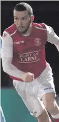  ??  ?? On fire: Marty Donnelly has been impressive for Larne